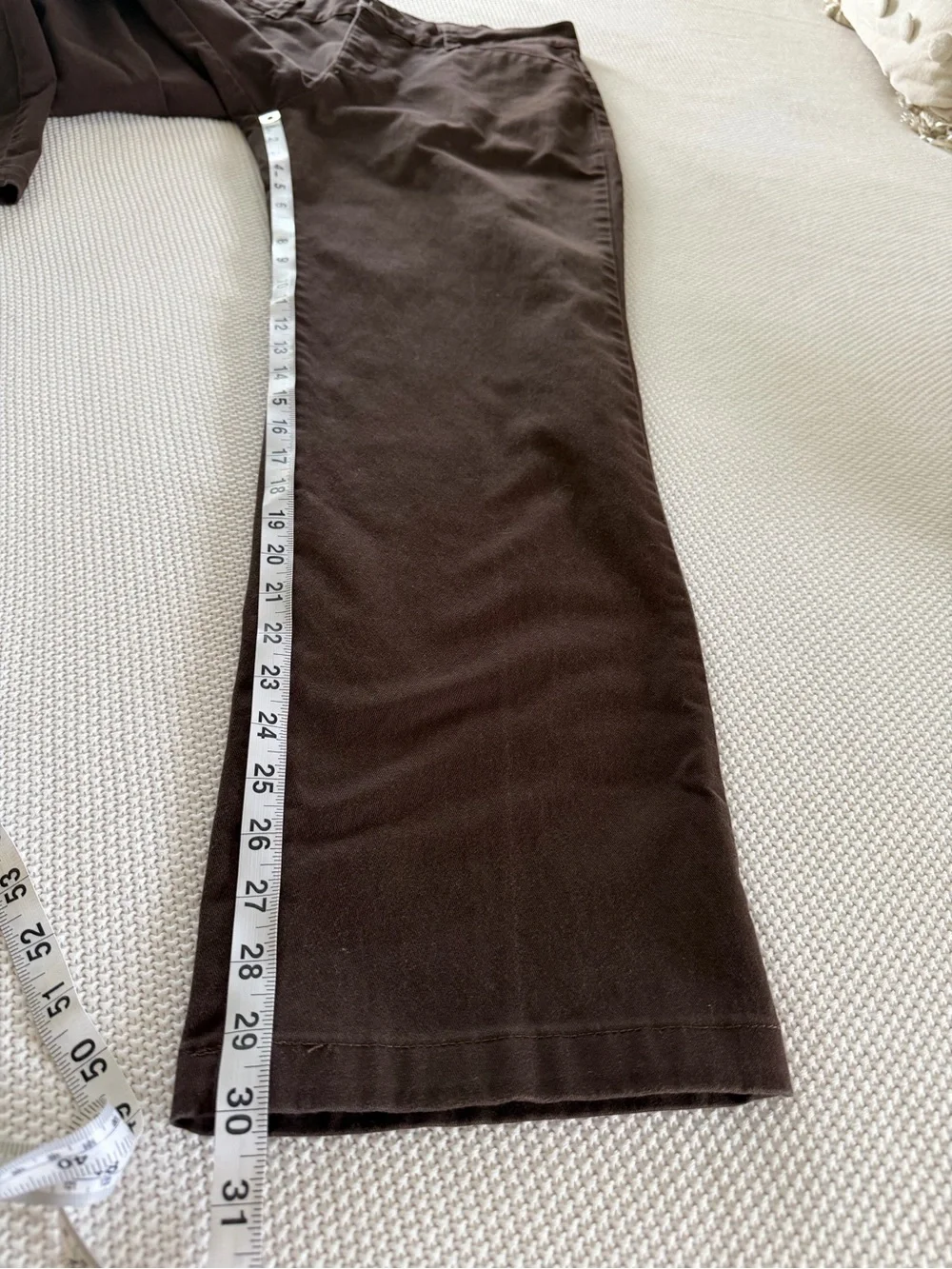 Lee Relaxed Fit Chocolate Brown High Rise Straight Leg Pants Size 10